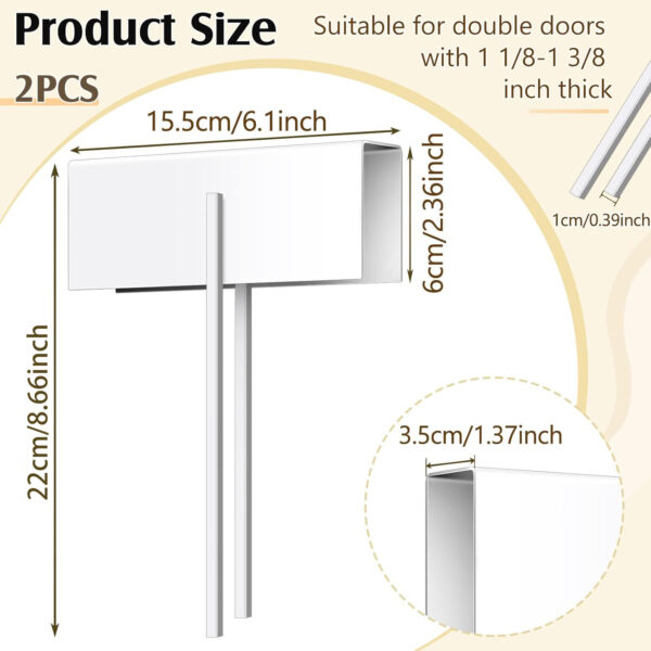 Double-door wardrobe double-fold door lock - Image 2