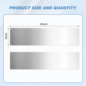 Stainless steel door kick plate（4*16）