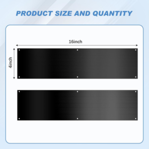 Stainless steel door kick plate（4*16）