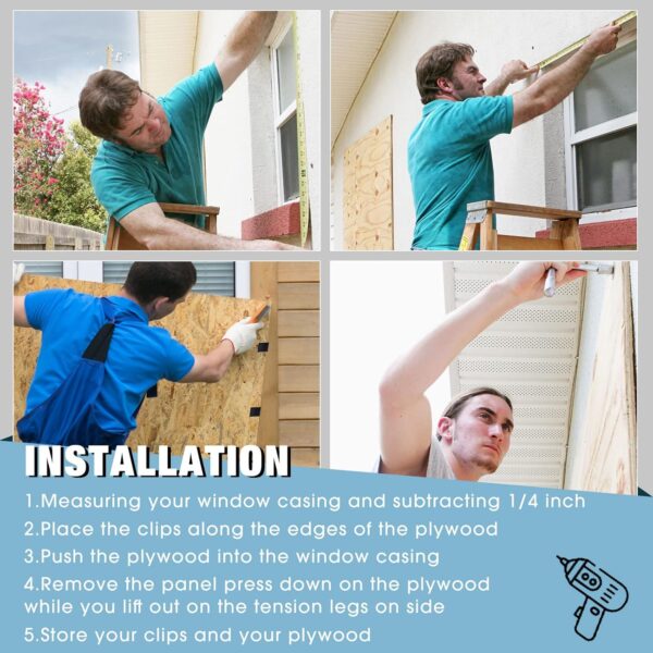 Hurricane Window Clips - Image 4